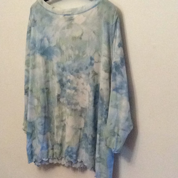 Avenue     Boho Floral Watercolor    Blouse - Picture 5 of 5